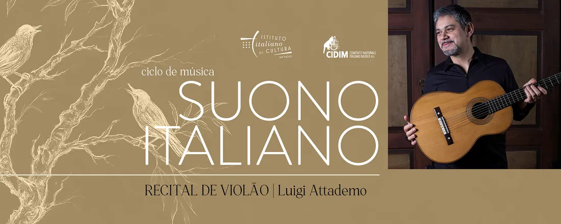 Recital de violão com Luigi Attademo