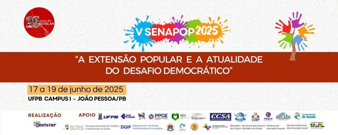 V Seminário Nacional de Pesquisa em Extensão Popular (SENAPOP)