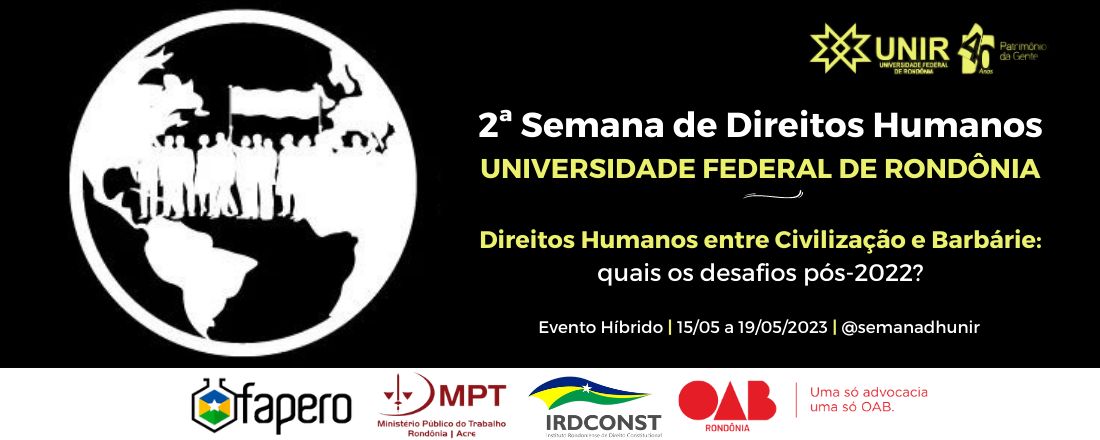 2ª Semana de Direitos Humanos da Universidade Federal de Rondônia