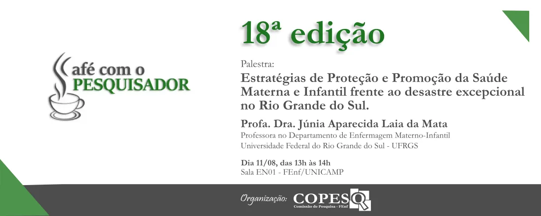 18ª edição do Café com o Pesquisador