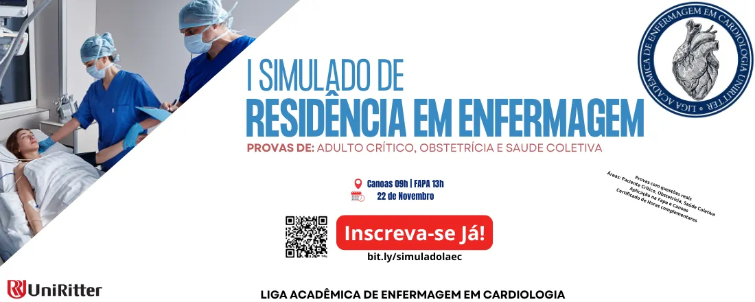 1º Simulado de Residência em Enfermagem – LAEC Uniritter