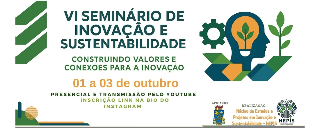 VI SEMINÁRIO DE INOVAÇÃO E SUSTENTABILIDADE