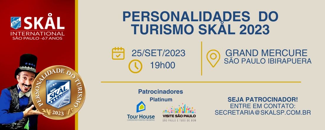 PERSONALIDADES  DO TURISMO SKÅL 2023