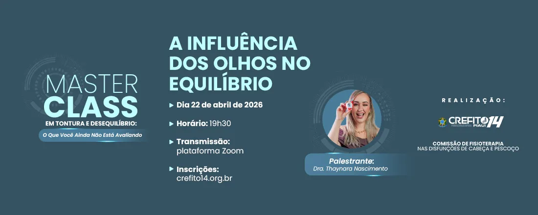 Palestra 3 - Masterclass em Tontura e desequilíbrio