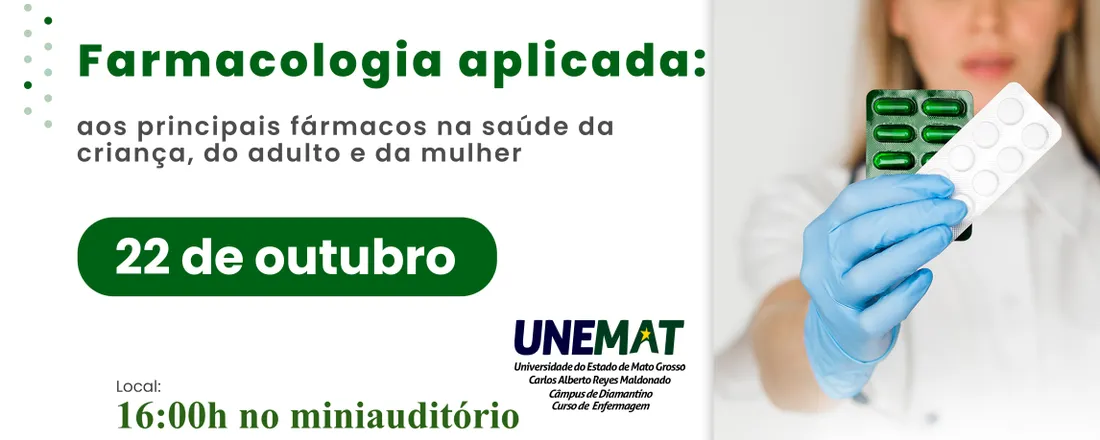 Farmacologia aplicada: aos principais fármacos na saúde da criança, do adulto e da mulher