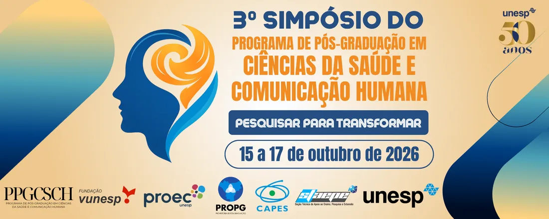 3º Simpósio do Programa de Pós-Graduação em Ciências da Saúde e Comunicação Humana
