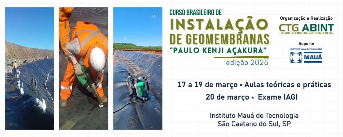 Curso Brasileiro de Instalação de Geomembranas "PAULO KENJI AÇAKURA"