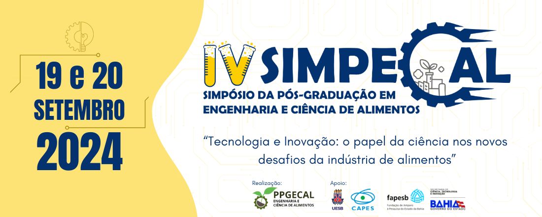 IV Simpósio da Pós-graduação em Engenharia e Ciência de Alimentos (IV SIMPECAL)