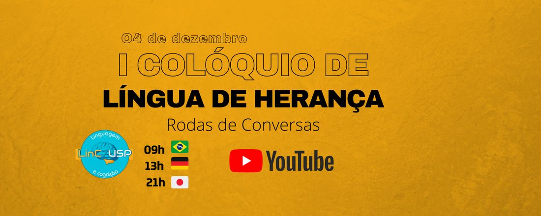 I COLÓQUIO DE LÍNGUA DE HERANÇA