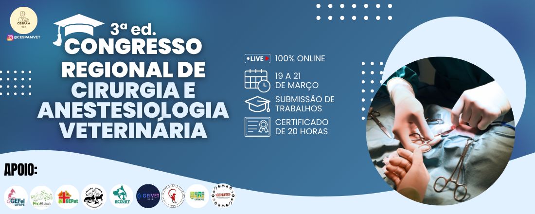 III Congresso Regional de Cirurgia e Anestesiologia Veterinária