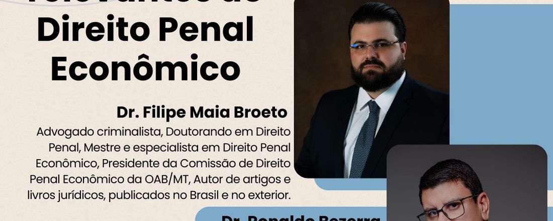 SAD 2025 - PALESTRA: ASPECTOS RELEVANTES DO DIREITO PENAL ECONÔMICO