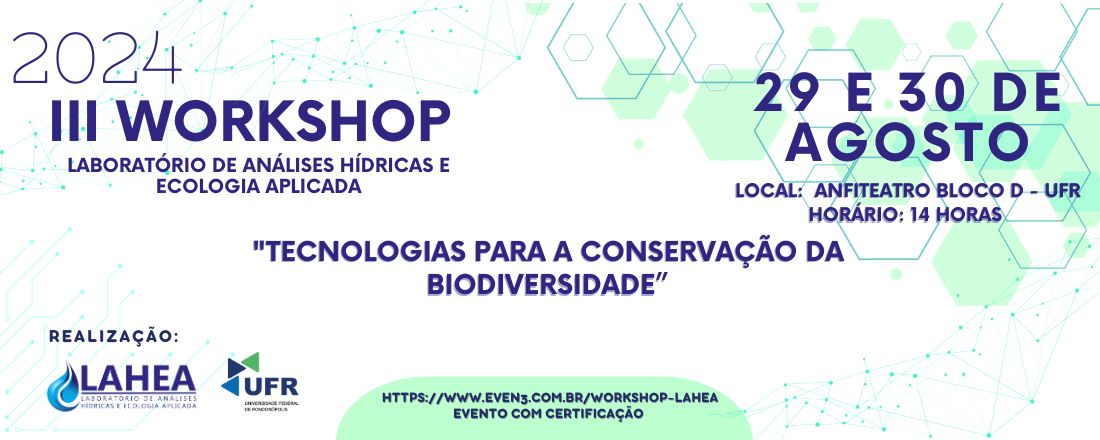 III Workshop: Tecnologias para a conservação da biodiversidade