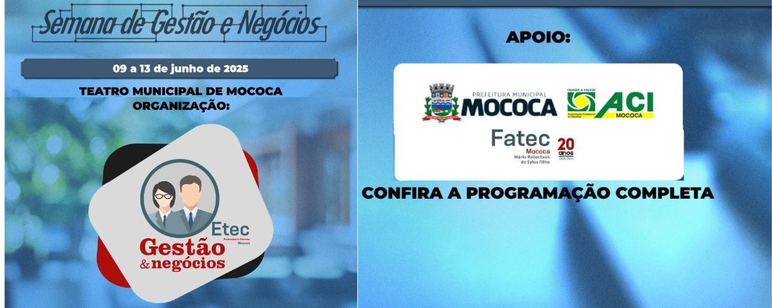 Semana de Gestão e Negócios - Etec Francisco Garcia- edição 2025