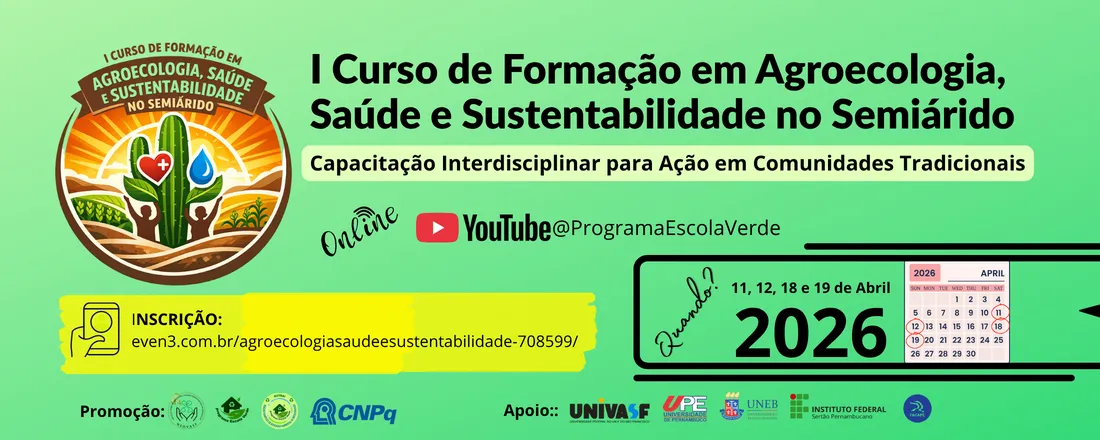 I Curso de Formação em Agroecologia, Saúde e Sustentabilidade no Semiárido