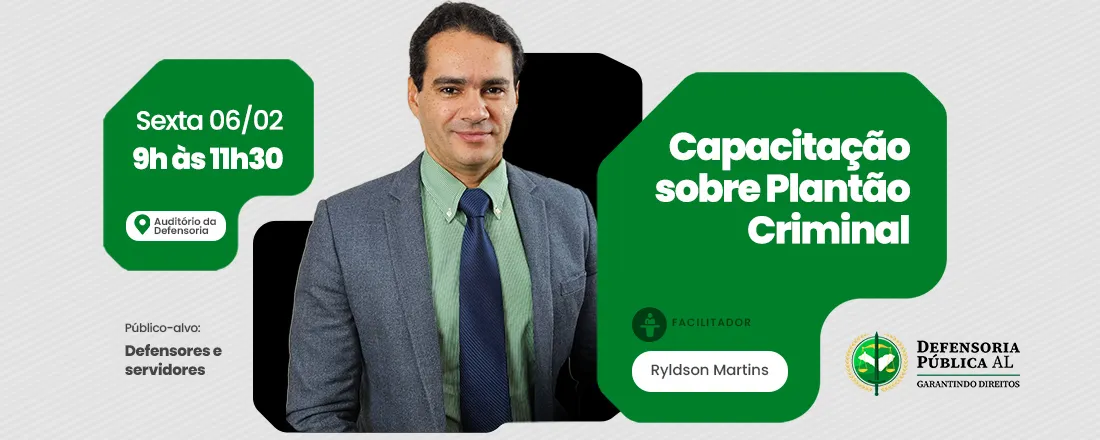 Capacitação sobre Plantão Criminal