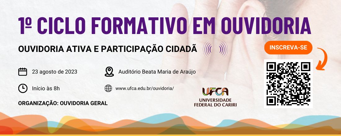 1º Ciclo Formativo em Ouvidoria