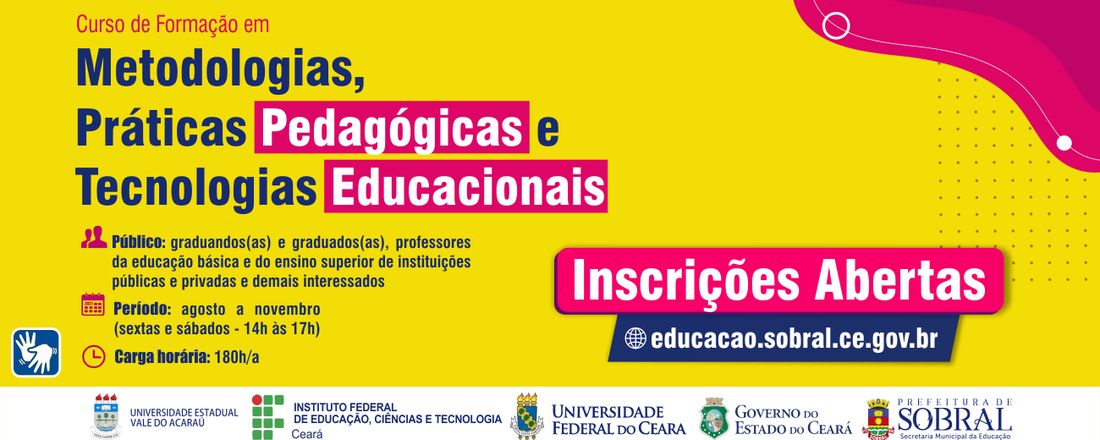 [ MPPTE ] - Curso de Formação em Metodologias, Práticas Pedagógicas e Tecnologias Educacionais