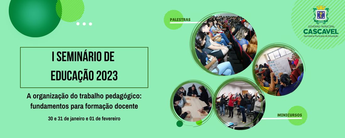 Seminário de Educação 2023 - Agentes de Apoio e Monitores