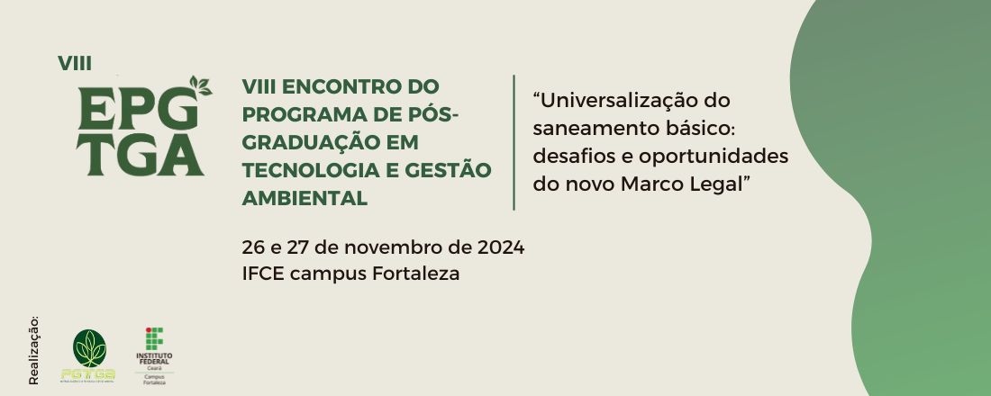 VIII ENCONTRO DO PROGRAMA DE PÓS-GRADUÇÃO EM TECNOLOGIA E GESTÃO AMBIENTAL