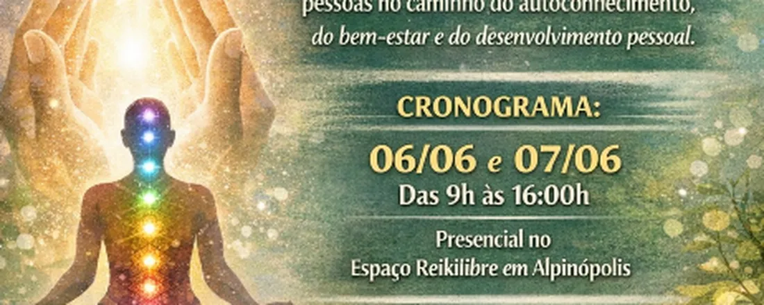 Curso de Reiki Nível 1 - Espaço Reikilibre