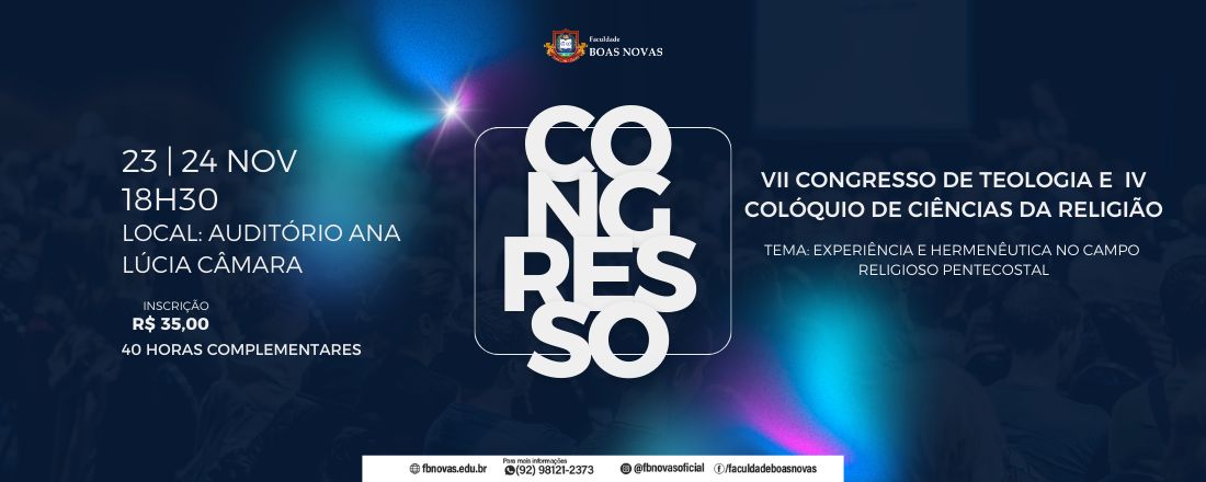 VII Congresso de Teologia & IV Colóquio de Ciências da Religião