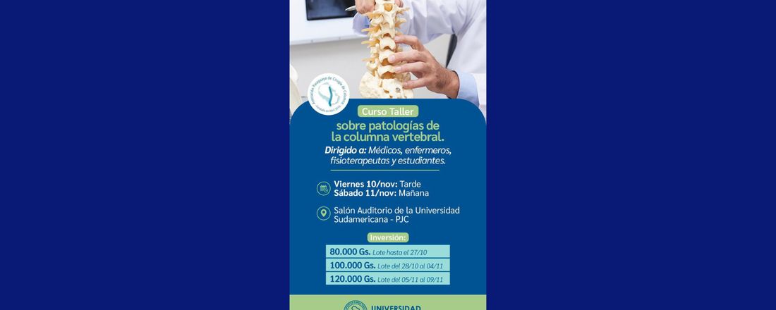 Taller sobre patologías de la columna vertebral