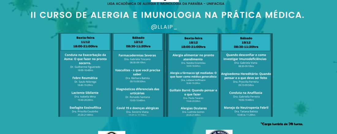 Dia 4 - II Curso de Imunologia e Alergia na Prática Médica