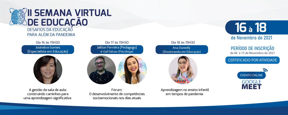 II SEMANA VIRTUAL DA EDUCAÇÃO - Unopar Sapé