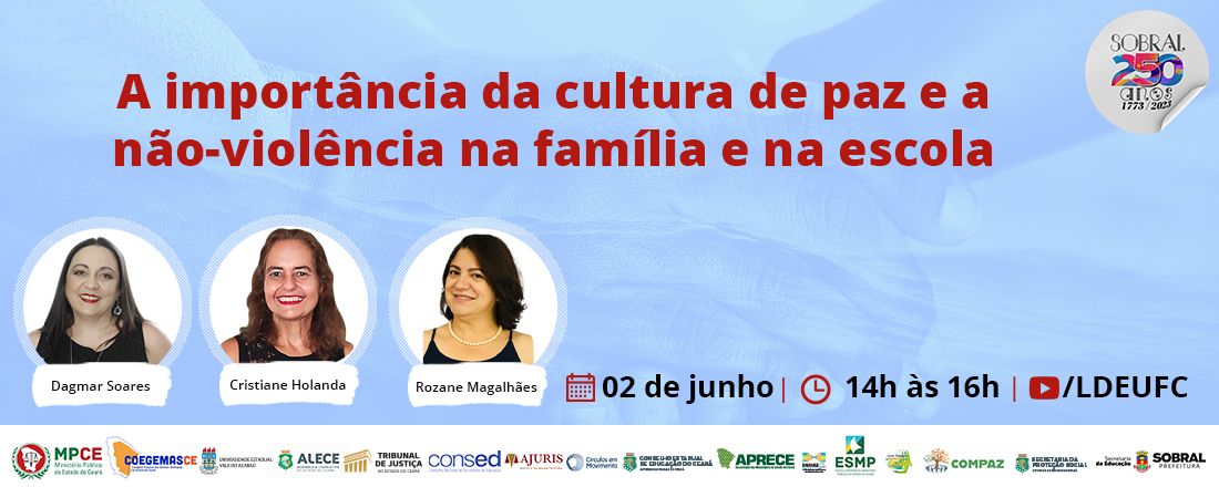 [AULA 6 JRCP]  A importância da cultura de paz e a não-violência na família e na escola