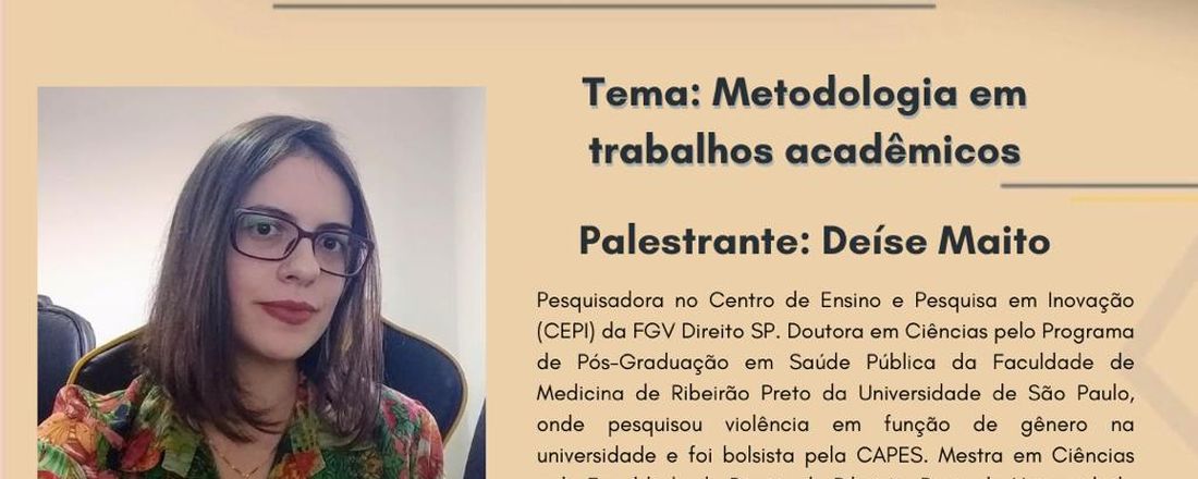 XXIX Reunião de Ensino - Metodologia em trabalhos acadêmicos