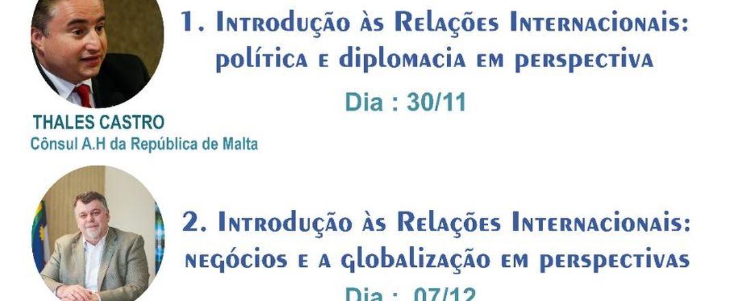 WORKSHOP RELAÇÕES INTERNACIONAIS EM PERSPECTIVA