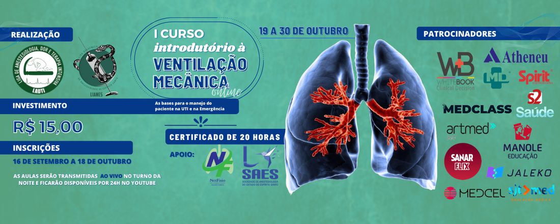 I Curso Introdutório à Ventilação Mecânica Online