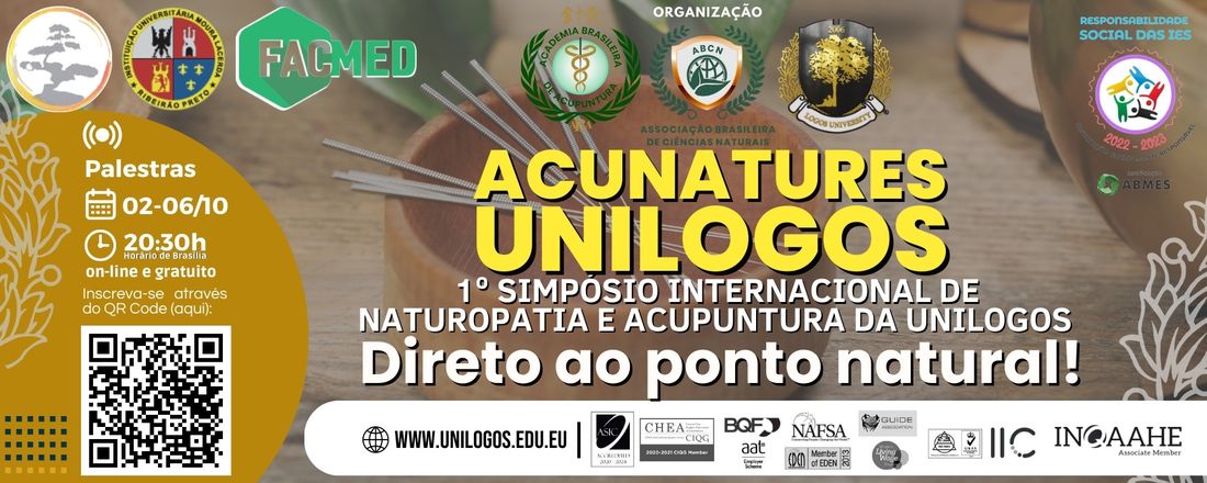 ACUNATURES UNILOGOS: 1º simpósio Internacional de Naturopatia e Acupuntura da Unilogos