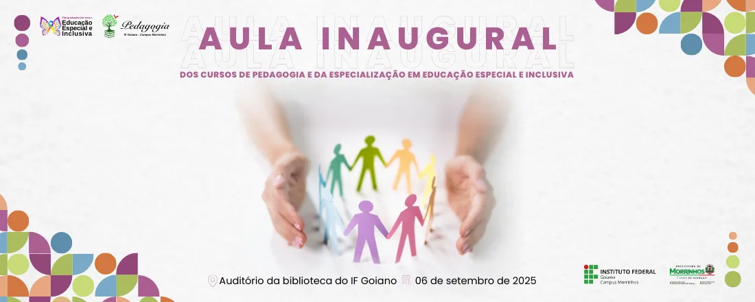 Aula Inaugural dos cursos de Pedagogia e da Especialização em Educação Especial e Inclusiva