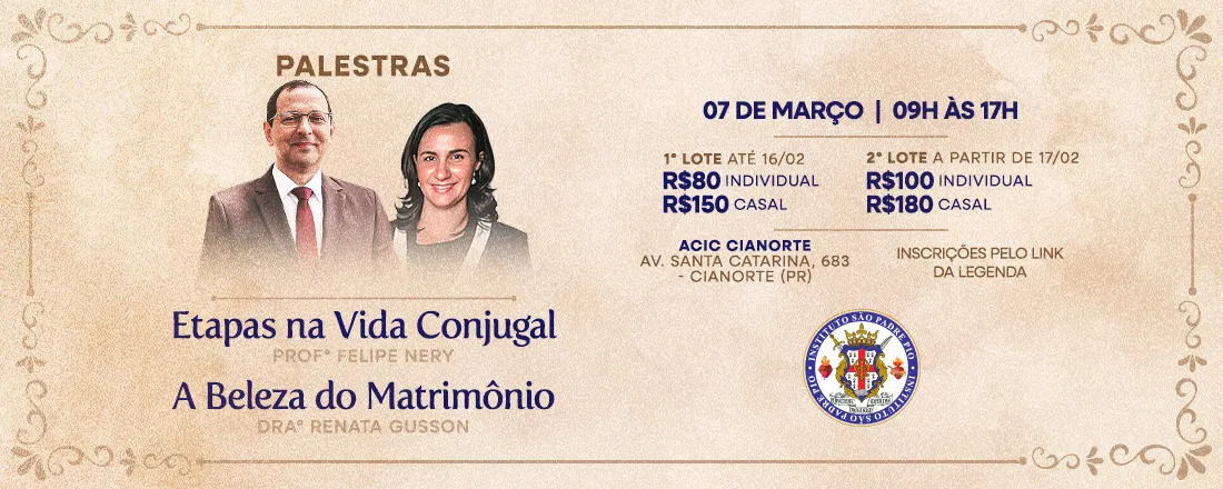 A beleza do Matrimônio e as etapas da Vida Conjugal