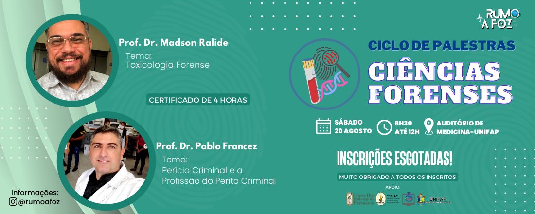 Ciclo de Palestras Ciências Forenses