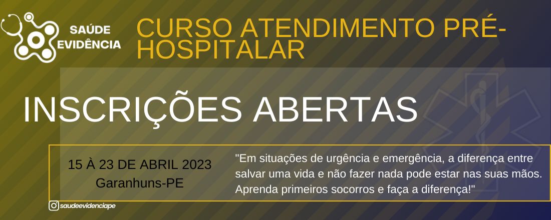 Curso de Capacitação e Aperfeiçoamento em Atendimento Pré-Hospitalar