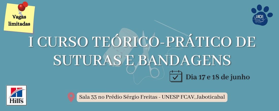 I Curso Teórico-Prático de Suturas e Bandagens