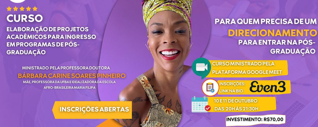 Elaboração de Projetos Acadêmicos para Ingresso em Programas de Pós-Graduação