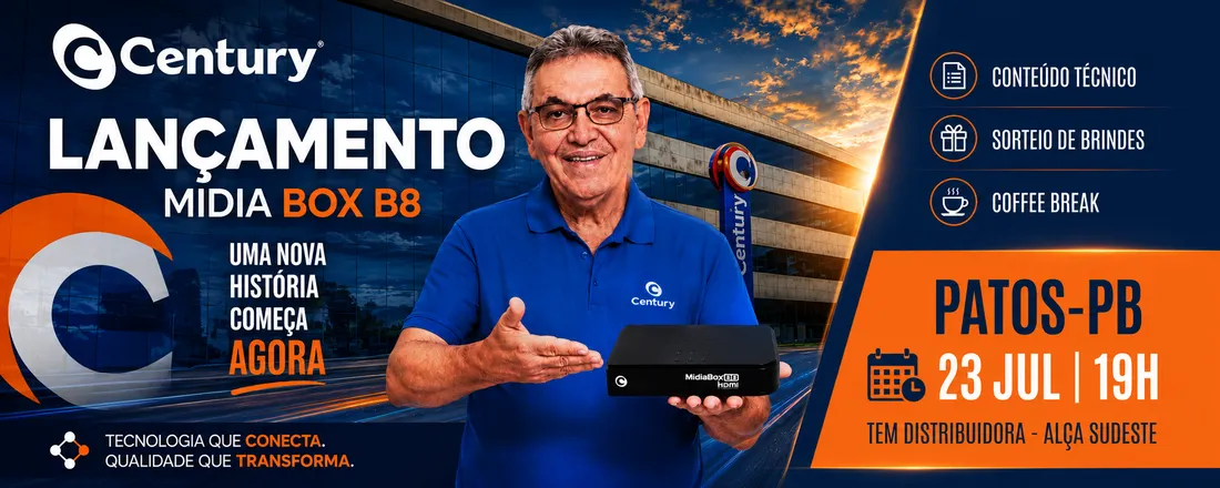 EVENTO CENTURY (LANÇAMENTO B8) PATOS PB