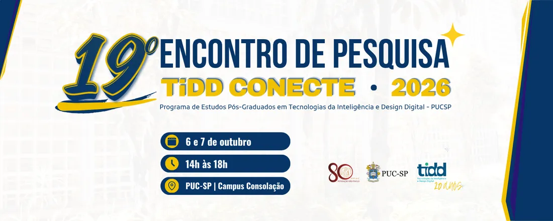 XIX Encontro de Pesquisa - TIDD Conecte 2026