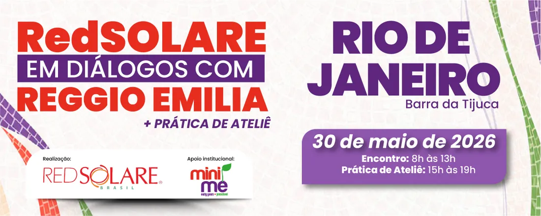 RedSOLARE em Diálogos com Reggio Emilia - Rio de Janeiro - RJ