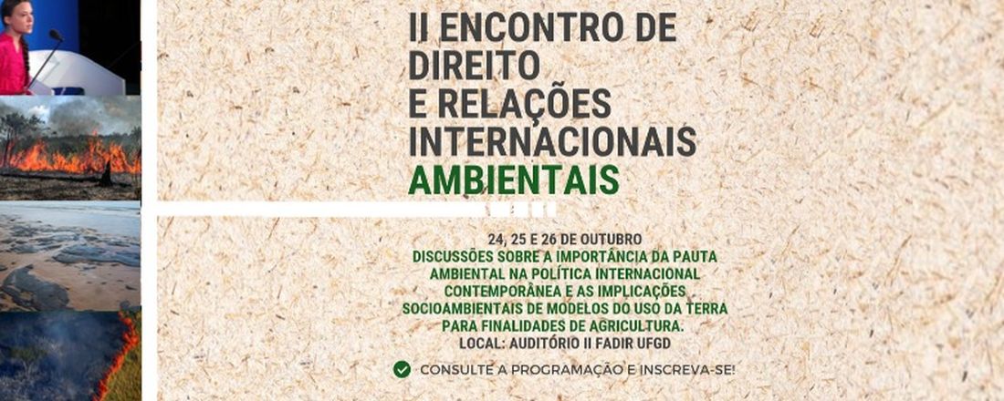 II Encontro de Direito e Relações Internacionais Ambientais