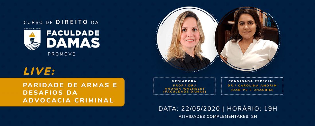Live: Paridade de Armas e Desafios da Advocacia Criminal