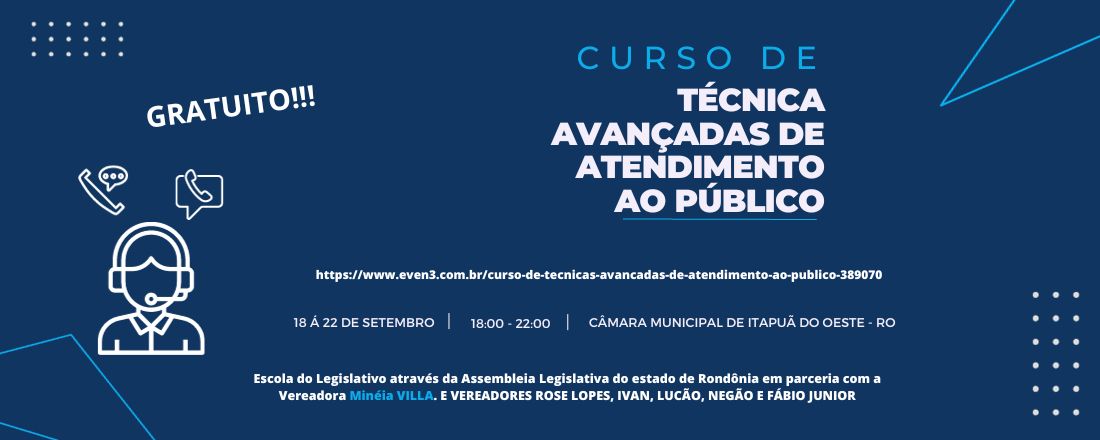 Curso de Técnicas Avançadas de Atendimento ao Público