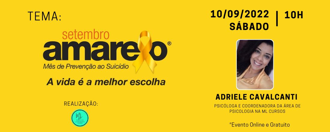 Setembro Amarelo - Prevenção ao suicídio