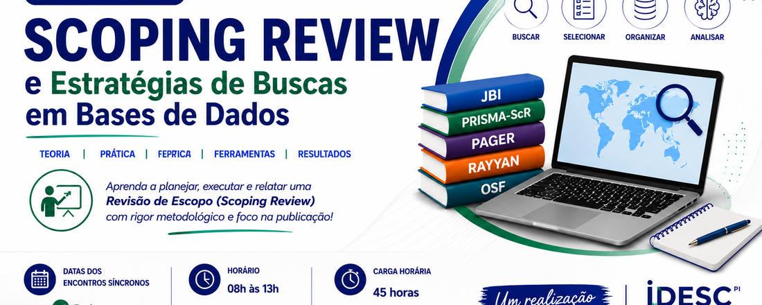CURSO DE SCOPING REVIEW E ESTRATÉGIAS DE BUSCAS EM BASES DE DADOS