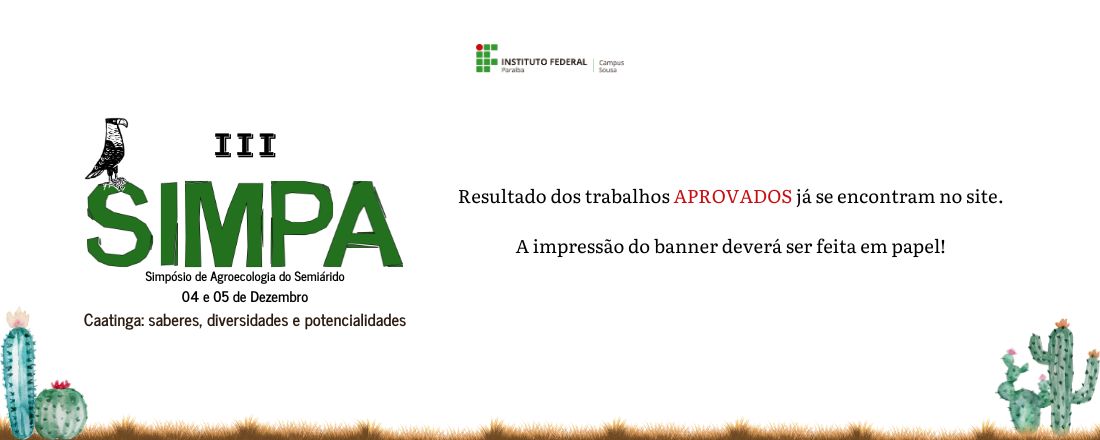 III SIMPÓSIO DE AGROECOLOGIA DO SEMIÁRIDO