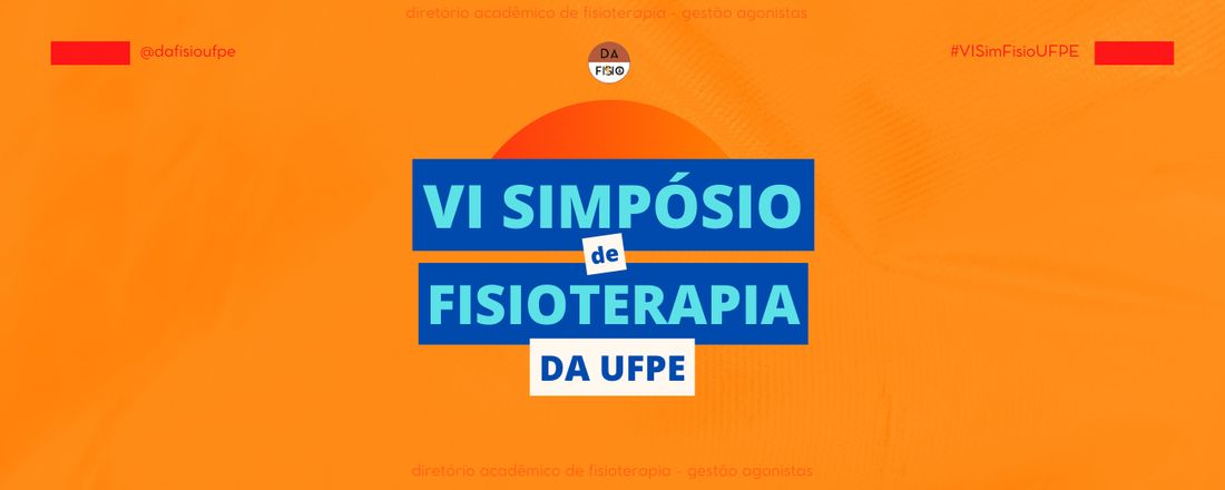 VI Simpósio de Fisioterapia da UFPE