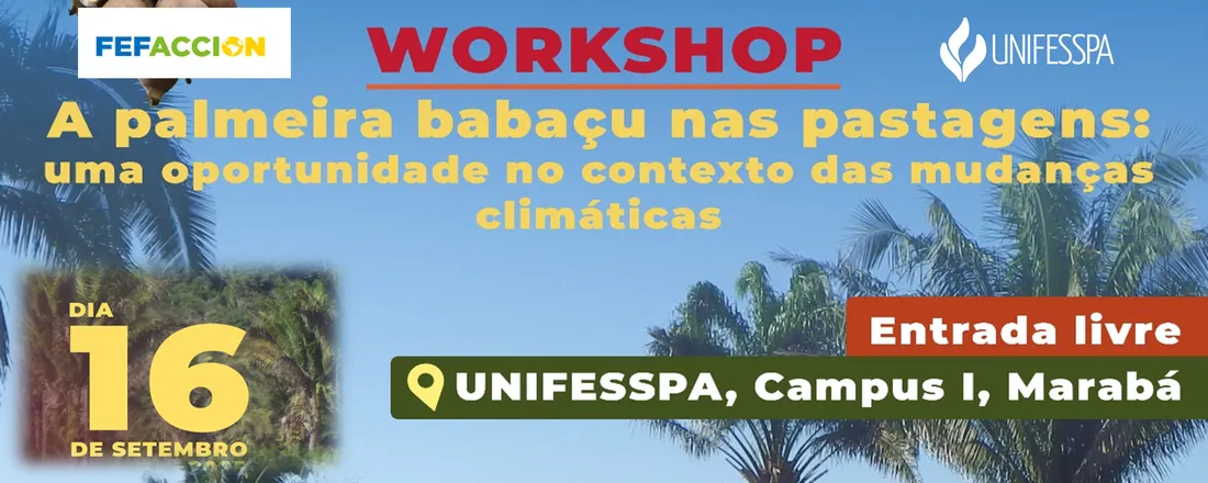 Workshop: A palmeira babaçu nas pastagens, uma oportunidade no contexto das mudanças climáticas
